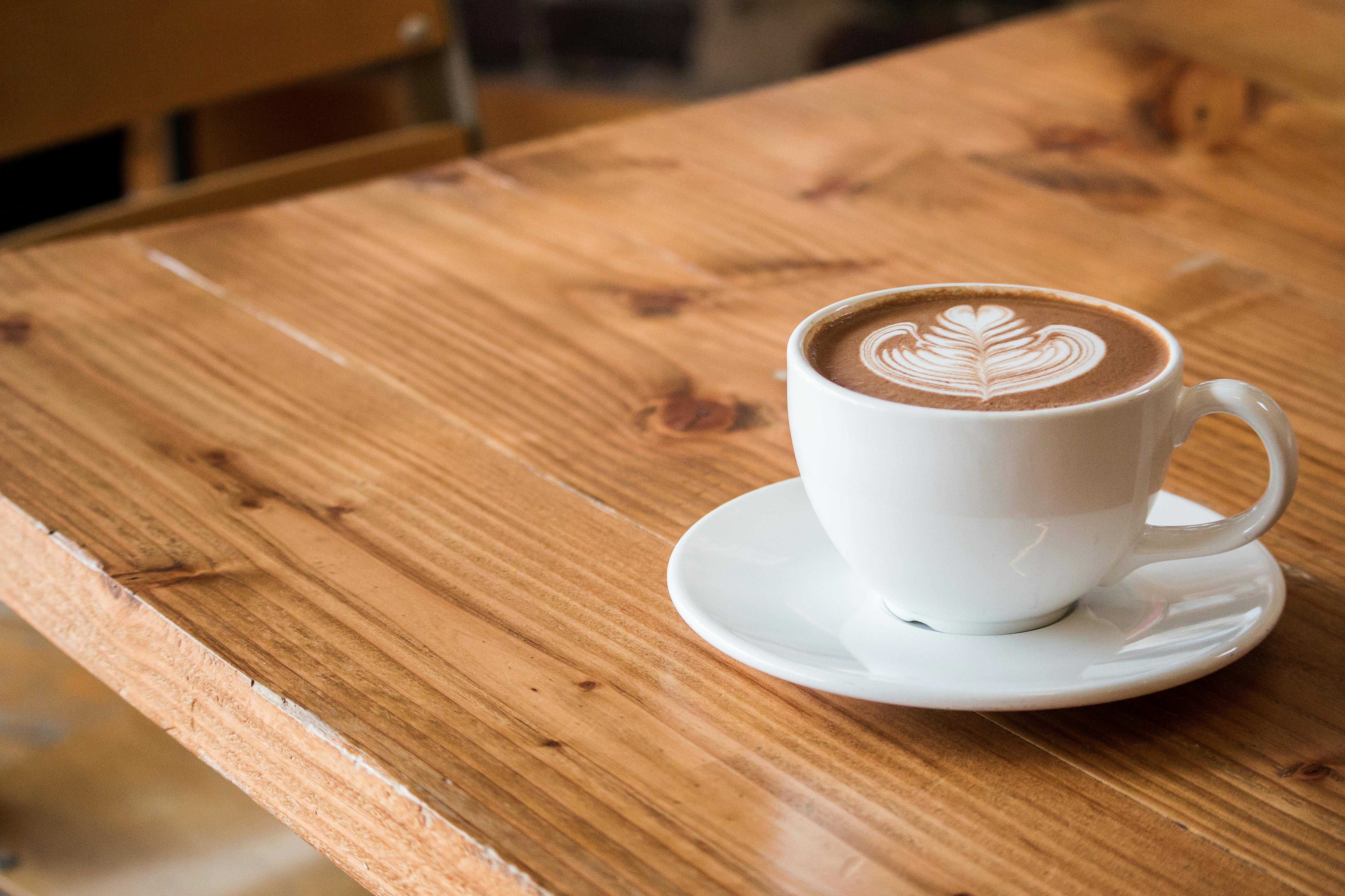 Coffee with latte art